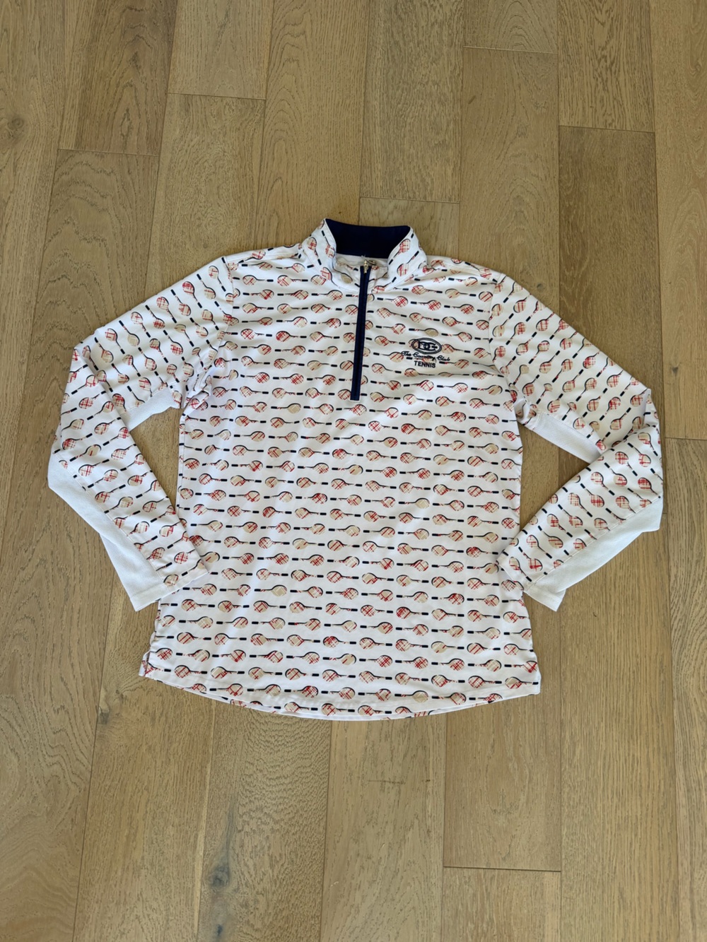 San Soleil Half Zip Pullover Tennis Raquets DC Ranch Tennis Scottsdale Large
